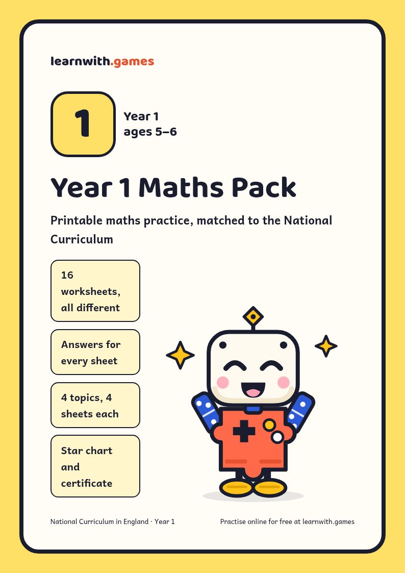 Cover of the Year 1 Maths Pack
